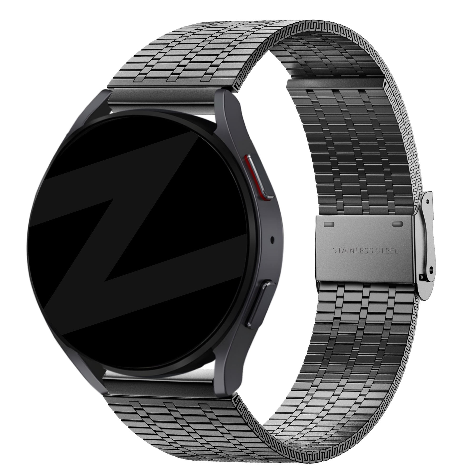 Bandz Garmin Venu SQ 2 Verstellbares Stahlarmband (Schwarz)
