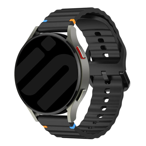 Amazfit Bip 6 Wave Silicone Strap (Black)