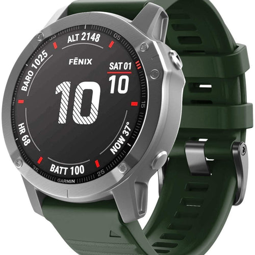 Bracelet silicone Garmin Descent MK2(i) (vert foncé)