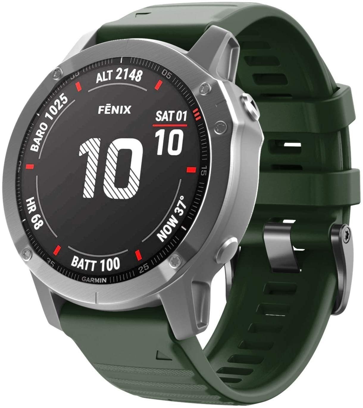 Bracelet silicone Garmin Descent MK2(i) (vert foncé)