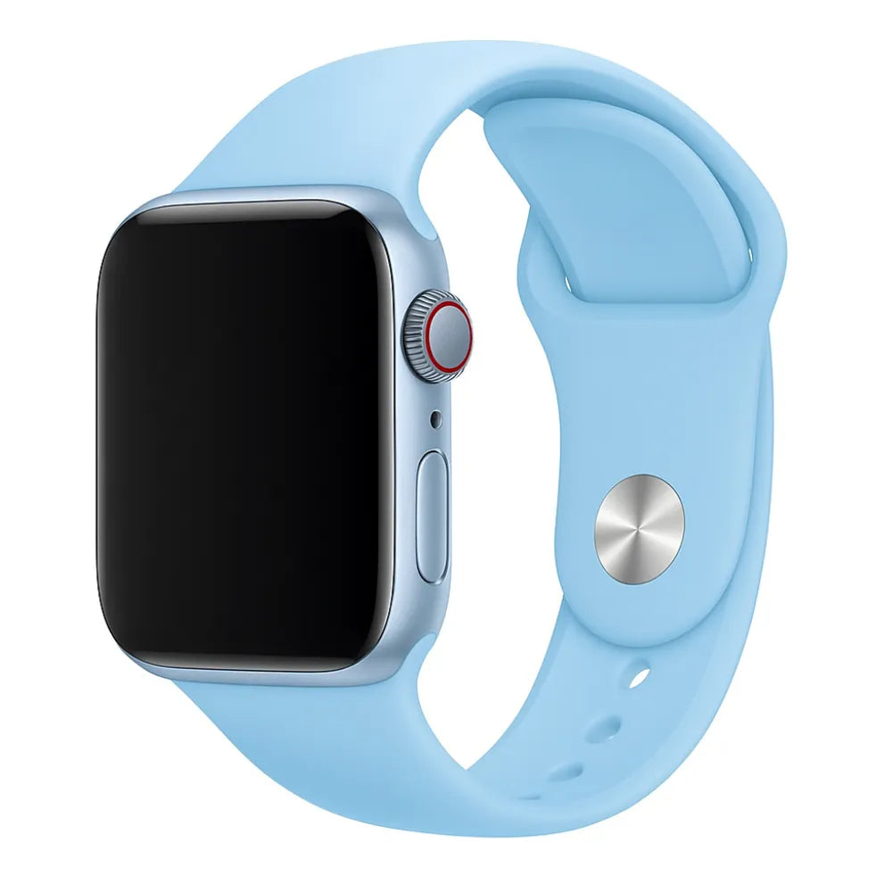 Apple Watch Silikonarmband (Hell Blau)