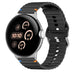 Google Pixel Watch 3 - 45mm Wave Silikonarmband (Schwarz)