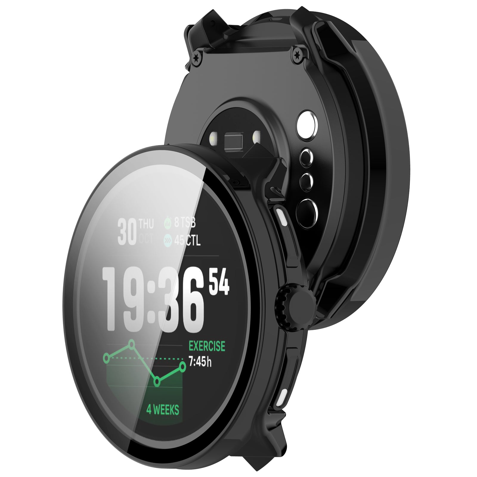 Suunto Race 2 Hardcase mit Glas (Schwarz)
