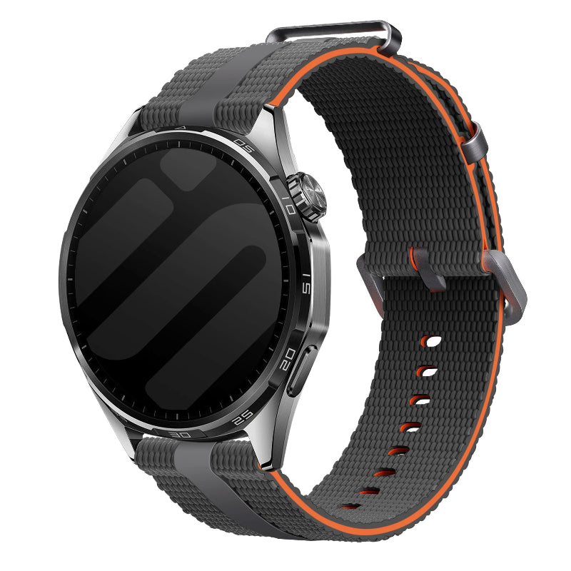 Amazfit GTR Mini Silikon Active Armband (Hellgrau/Orange)