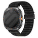 Samsung Galaxy Watch Ultra Wave Nylonarmband mit P-Schnalle (Schwarz)