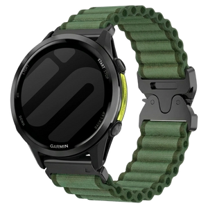 Garmin Quatix 8 Pro - 47mm Outdoor Nylon Strap with P-Buckle (Green)