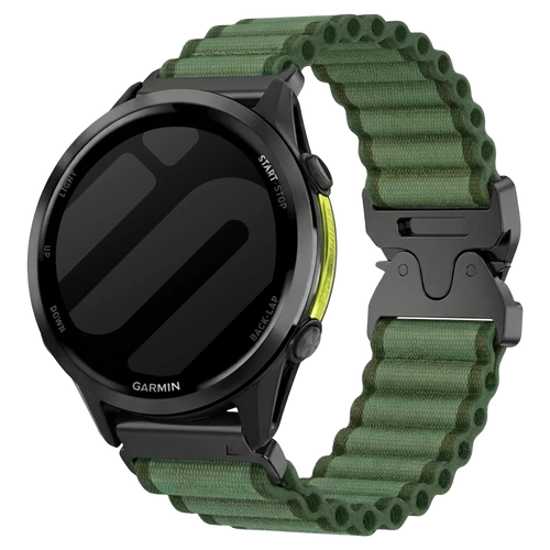 Garmin Quatix 8 Pro - 47mm Outdoor Nylon Strap with P-Buckle (Green)