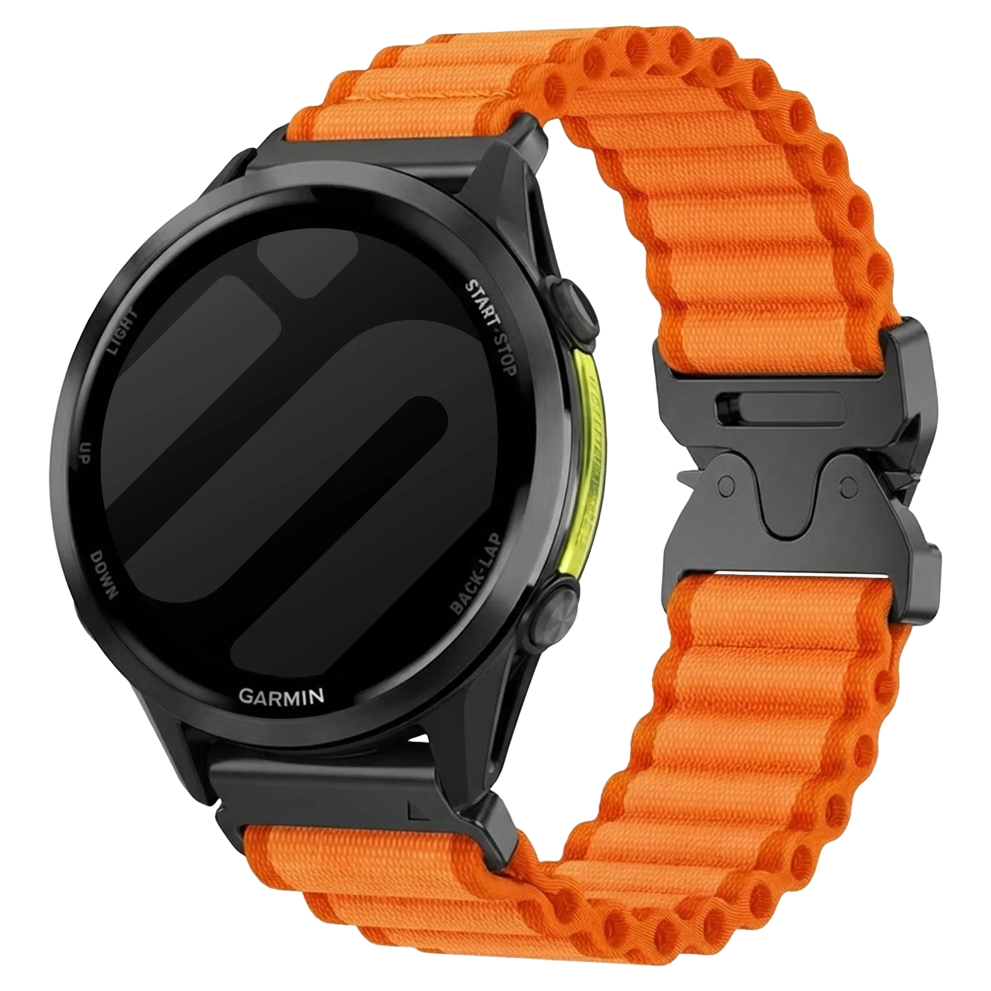 Garmin Forerunner 970 Outdoor Nylonarmband (Orange)
