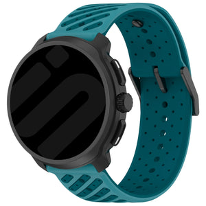 Bracelet silicone à rayures Oppo Watch X (bleu)