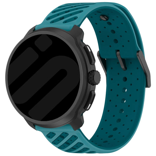 Bracelet silicone à rayures Oppo Watch X3 (bleu)