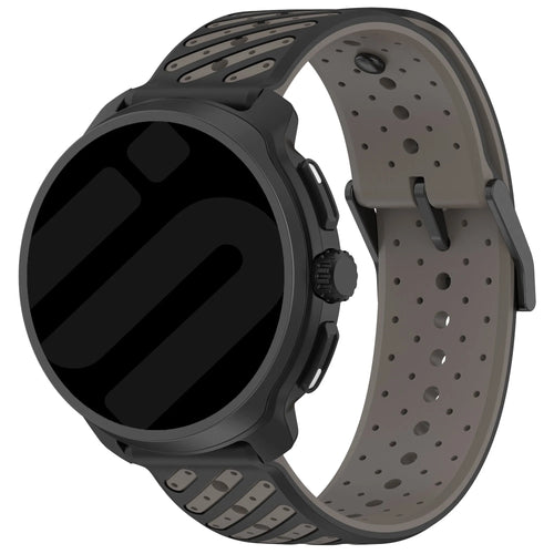 Suunto Race 2 Striped Silicone Strap (Grey)