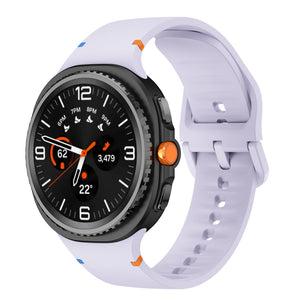 Bracelet silicone Samsung Galaxy Watch 8 Classic (violet clair)