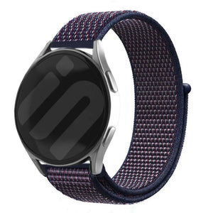 Bracelet nylon Oppo Watch X (violet/bleu)