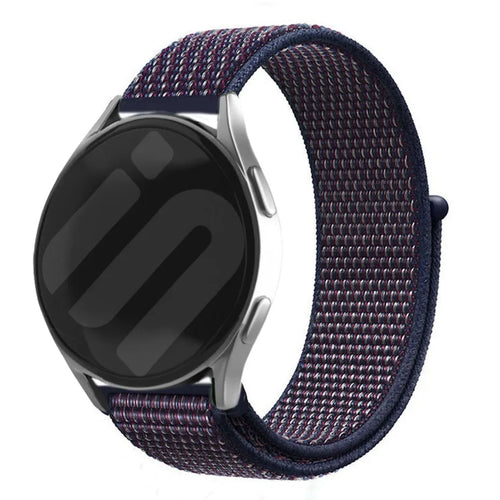 Bracelet nylon Oppo Watch X (violet/bleu)