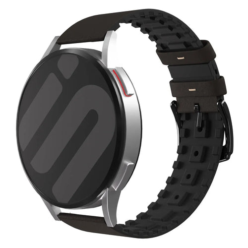 Coros Pace 2 Leder-/ Silikonarmband (Braun)