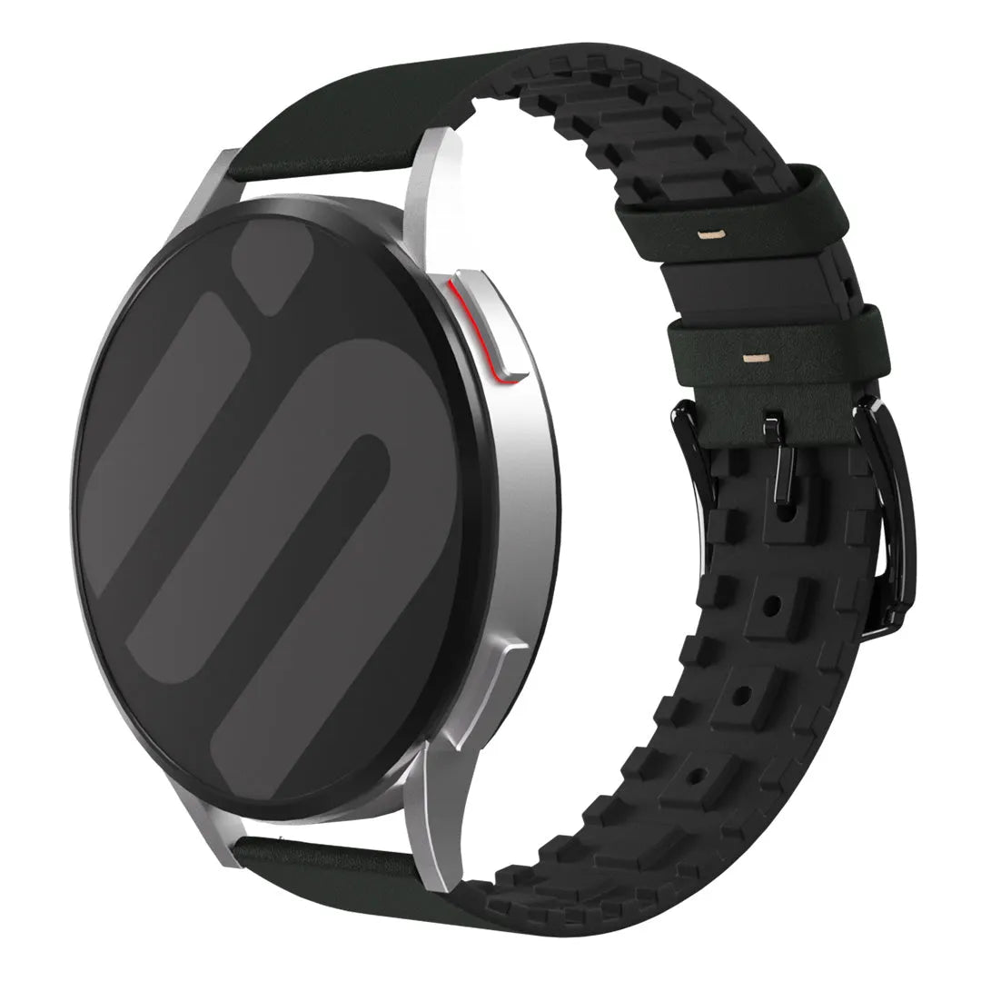 Bracelet cuir et silicone Amazfit Bip U (Pro) (vert)
