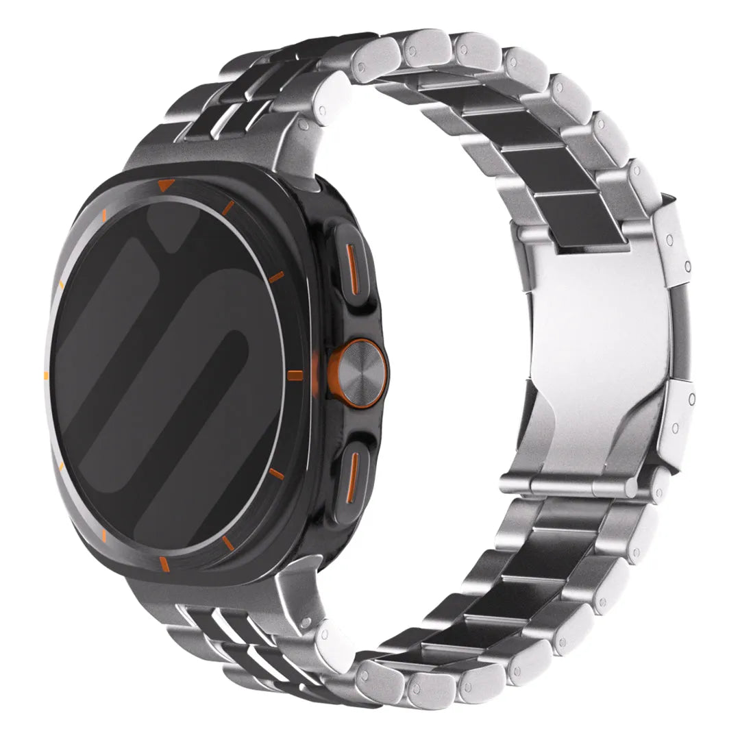 Samsung Galaxy Watch Ultra 'Square' Titanium Strap (Silver)