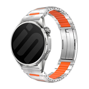 Huawei Watch Ultimate 2 'One Push' Stahl-Hybridarmband (Titan/Orange)