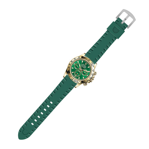 Bracelet silicone ondulé Garmin Venu X1 (vert)
