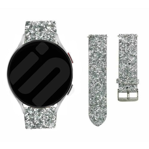 Amazfit GTS 4 Glitter Leather Strap (Silver)