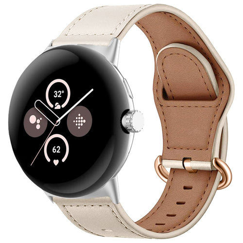 Correa cuero con hebilla Google Pixel Watch 3 - 41mm (beige)