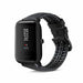 Bracelet silicone/cuir Xiaomi Amazfit Bip (noir)