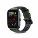 Correa silicona/cuero Xiaomi Amazfit GTS (verde)