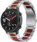 Bracelet bois/acier Xiaomi Amazfit GTR 47mm (argent)