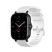 Bracelet silicone luxe Xiaomi Amazfit GTS 2 (blanc)