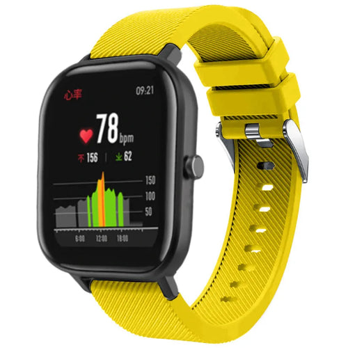 amazfit-gts-siliconen-bandje-geel
