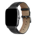 Bracelet cuir motif crocodile Amazfit GTS 3 (noir)