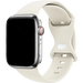 Apple Watch Klassisches Silikonarmband (Beige)