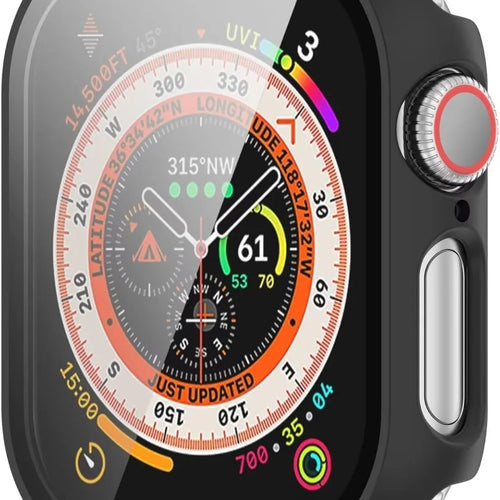 Estuche rígido con cristal Apple Watch (negro)