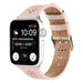 Correa cuero estampado Apple Watch (rosa)