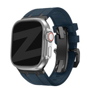apple watch liquid blauw-zwart