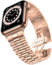 Bracelet acier Apple Watch Présidentiel (or rose)