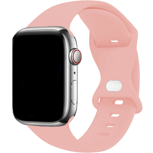 Apple Watch Klassisches Silikonarmband (Hell Rosa)