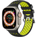 Correa deportiva Apple Watch con hebilla (negro/amarilla)