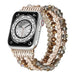 Apple Watch Schmuckarmband mit Perlen (Kaffeebraun)