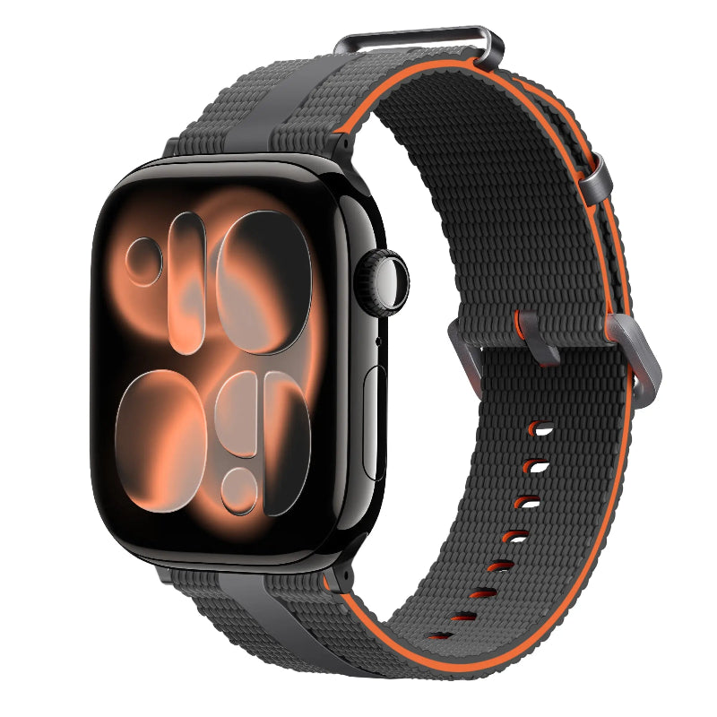 apple watch silicone band dark grey