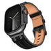 Correa cuero denim Apple Watch (negro)
