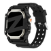 Bandz Apple Watch Ultra TPU band met case (zwart met titanium)
