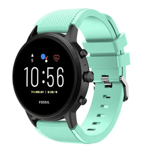 Bracelet silicone Fossil Gen 4 Explorist HR (aqua)