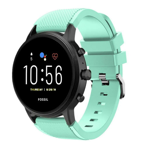 Bracelet silicone Fossil Gen 4 Explorist HR (aqua)