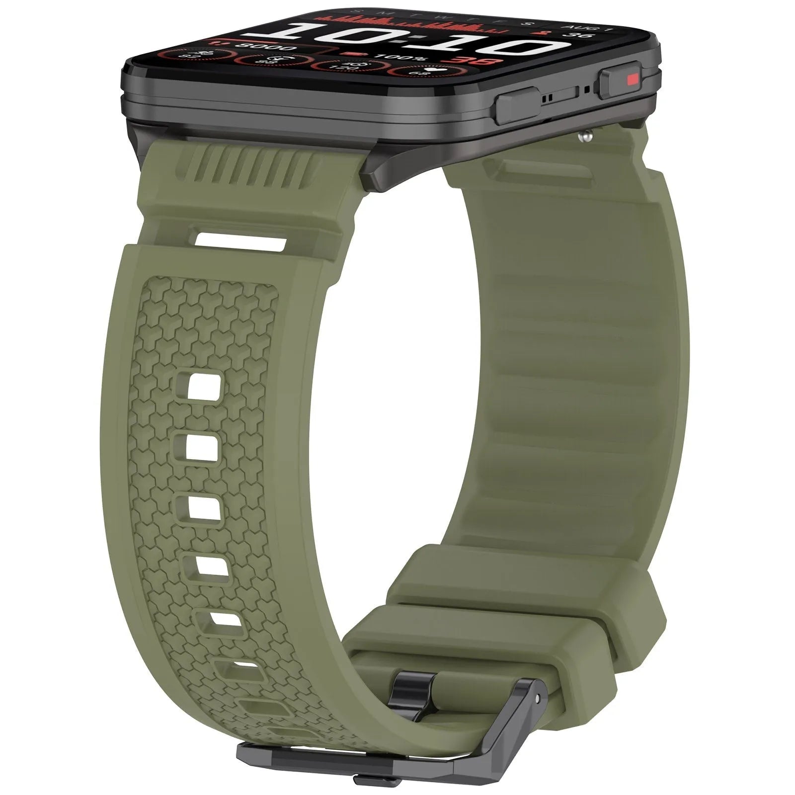 Coros Apex 4 - 46mm Silicone Strap (Army Green)