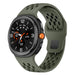 Samsung Galaxy Watch 8 - 40mm Silikonarmband mit Löchern (Olivgrün)
