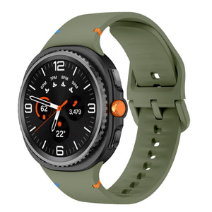 Bracelet silicone Samsung Galaxy Watch 8 - 44mm (vert militaire)