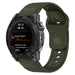 Bracelet silicone Outdoor Garmin Descent MK2(i) (vert militaire)