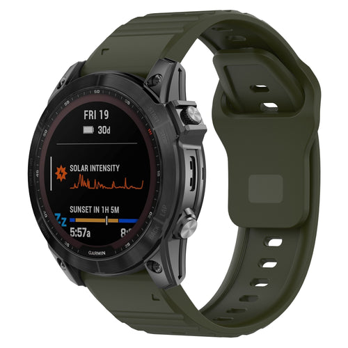Garmin Forerunner 970 outdoor siliconen band (legergroen)