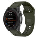 Correa silicona Outdoor Garmin Quatix 8 - 47mm (verde militar)
